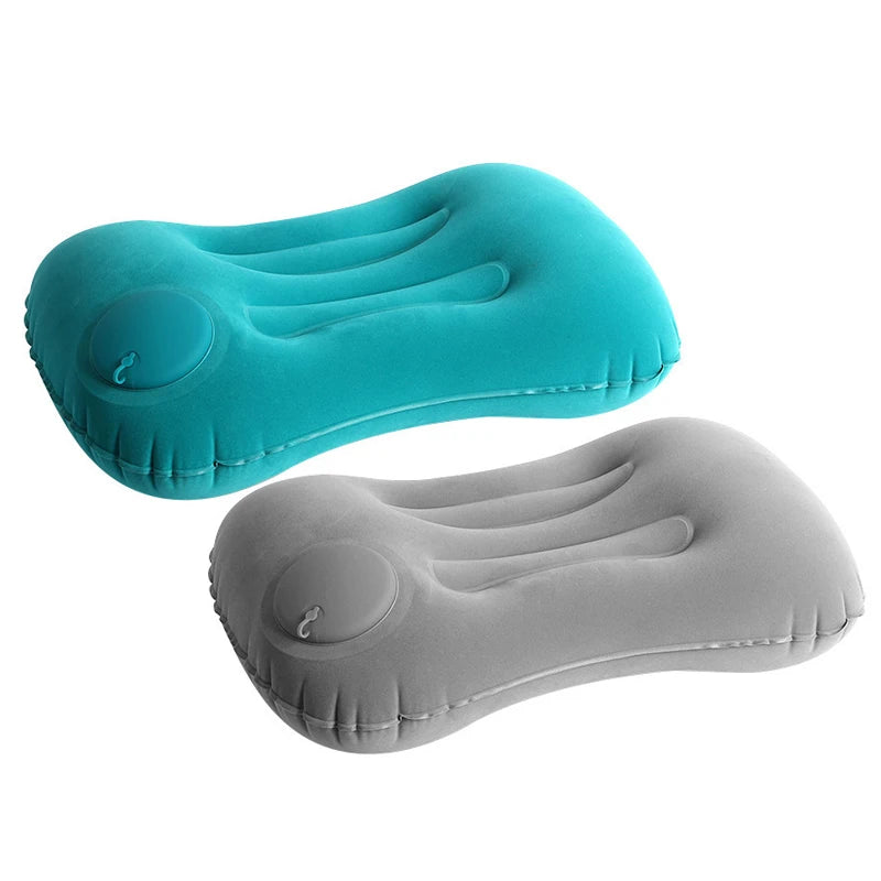 Oreiller Gonflable de Camping – Ultra-Léger, Portable, Soutien Nuque & Lombaires – Randonnée & Voyage
