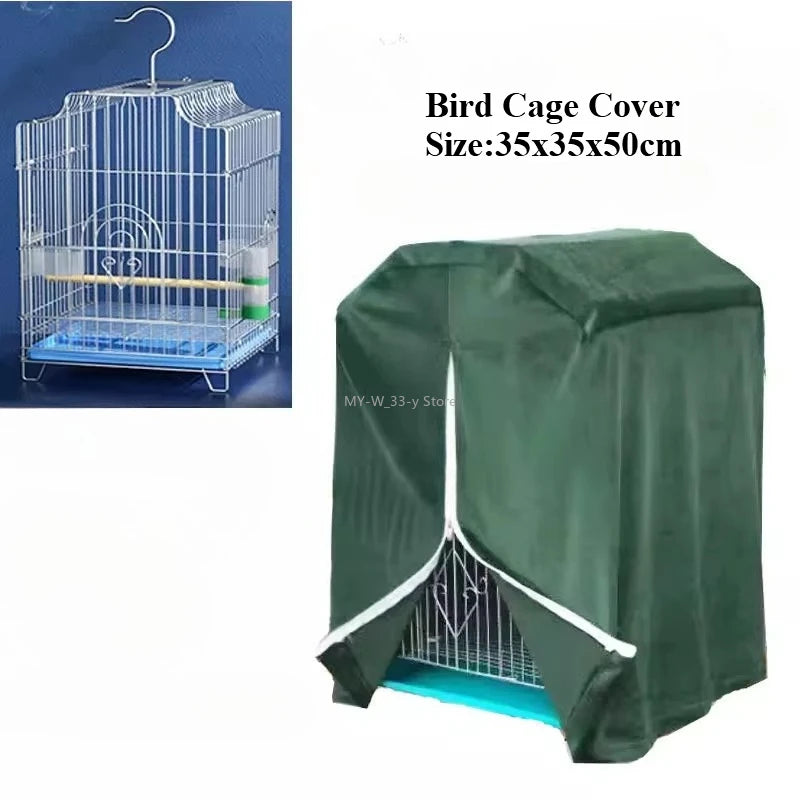 Housse de Cage à Oiseaux Respirante Anti-Éclaboussures – Pare-Soleil pour Perroquet, Protection Cage