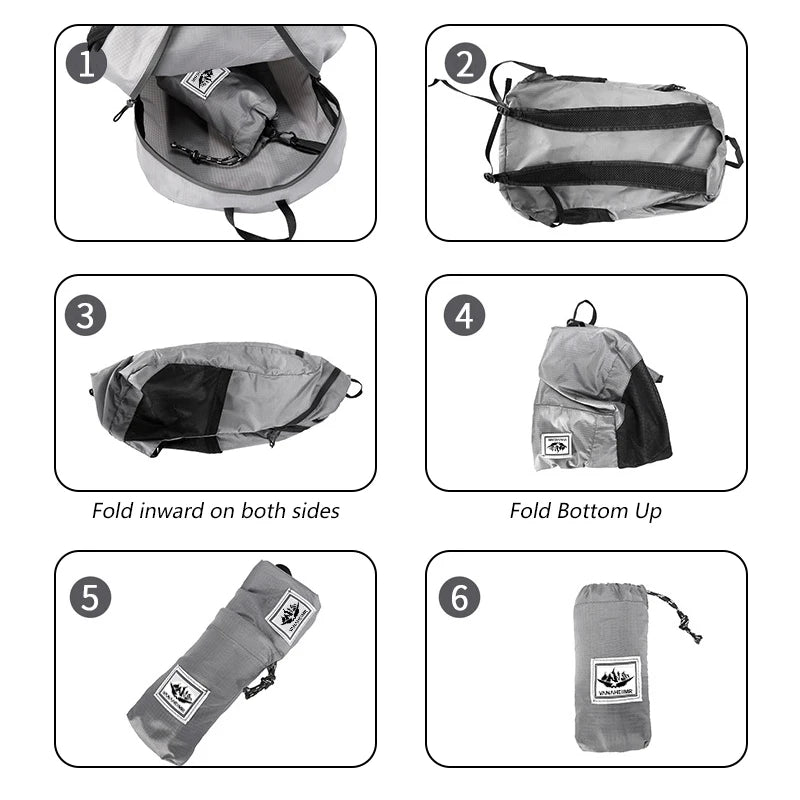 Sac à Dos Pliable 20L Ultra-Léger – Daypack Portable pour Randonnée, Escalade, Cyclisme et Voyage
