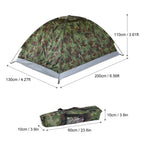 Tente de Camping Camouflage Couche Simple  1-2 Personnes, Portable, 4 Saisons