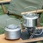 Bouilloires titanium camping réchaud