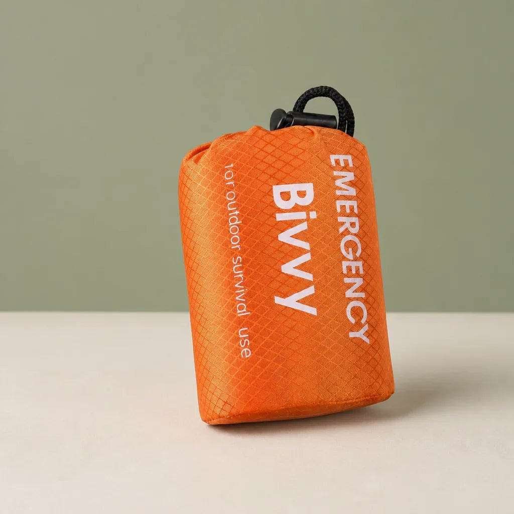 [Scale AI] catalog_packshot — Sac de Couchage d'Urgence – Couverture de Survie Thermique Mylar, Léger, Imperméable, Abri Portable pour Camping et Randonnée
