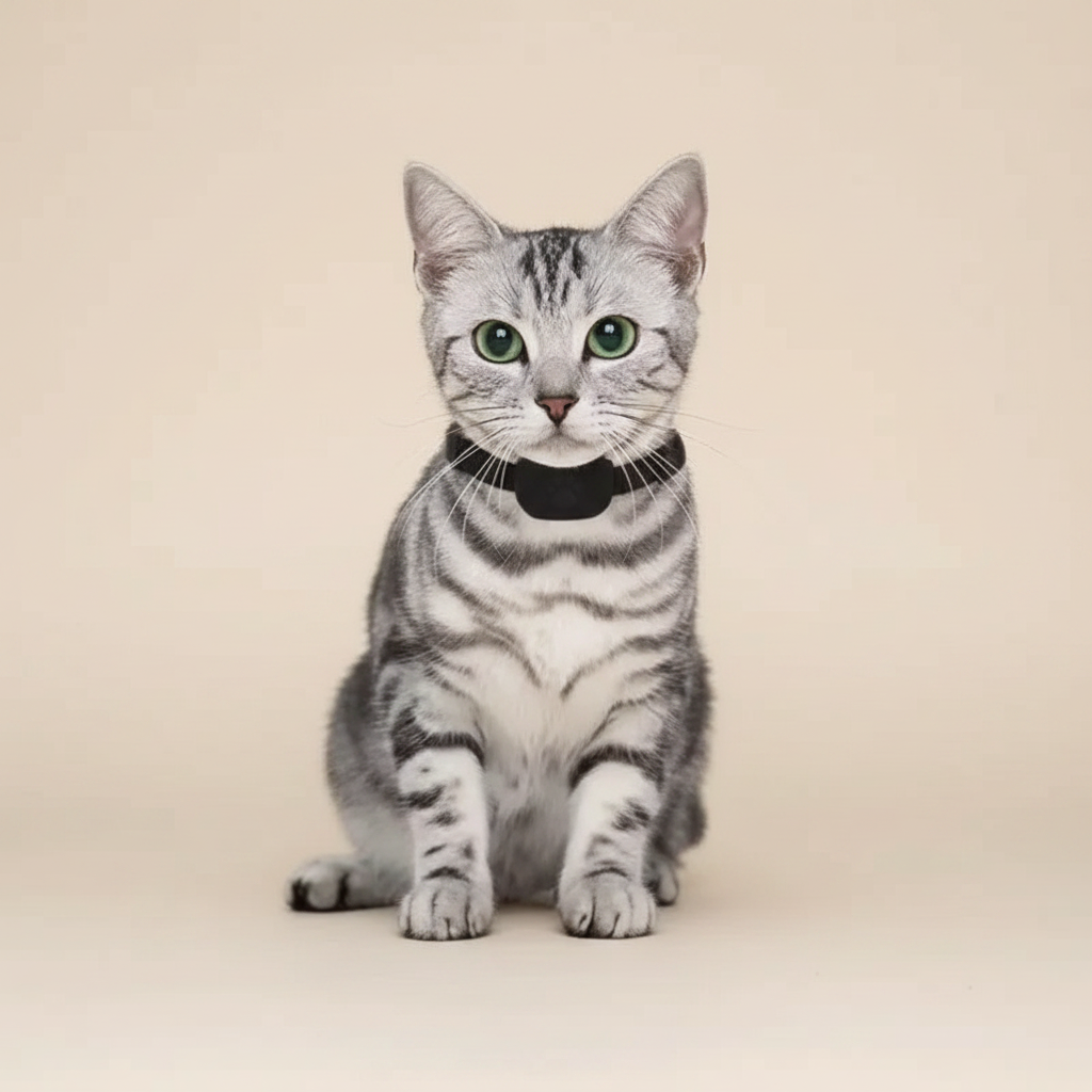 Chat avec collier GPS