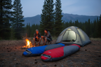 Deux sacs Desert&Fox rouge et bleu identiques camping