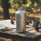 Flasque titanium table camping sans bouchon tasse lisse
