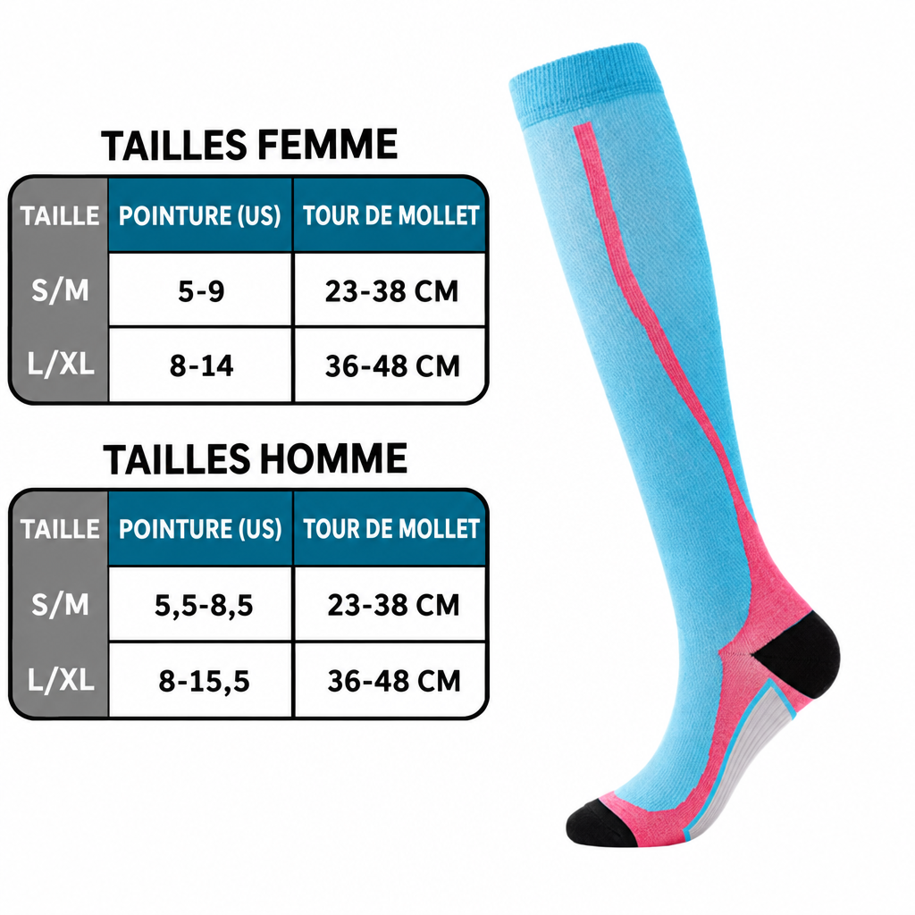 Guide des tailles en français