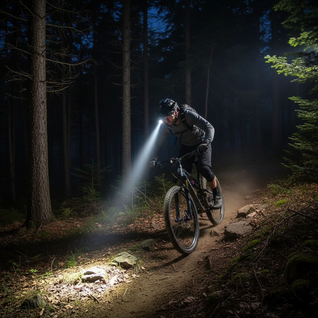 Lampe tactique - VTTiste - forêt