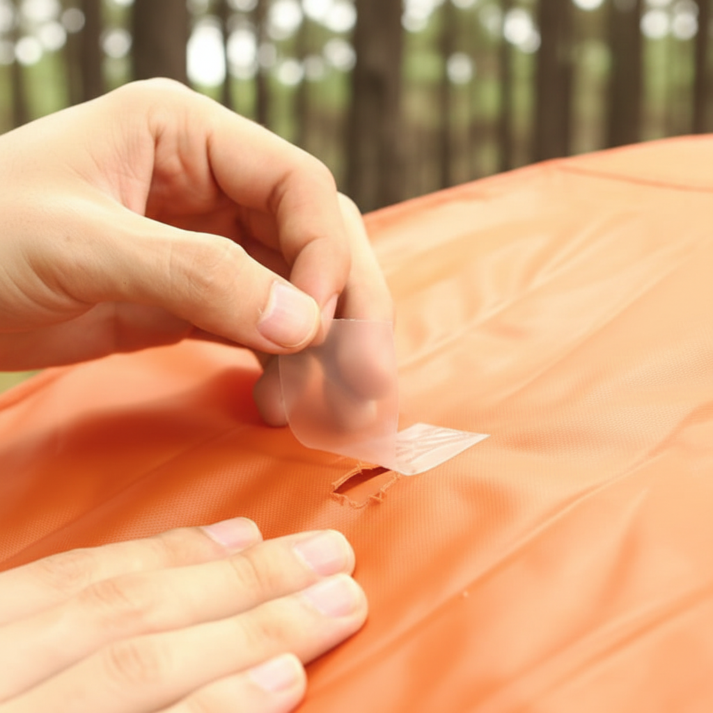 Patch TPU sur toile orange en forêt