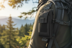 Pochette tactique sur sangle avant - gros plan