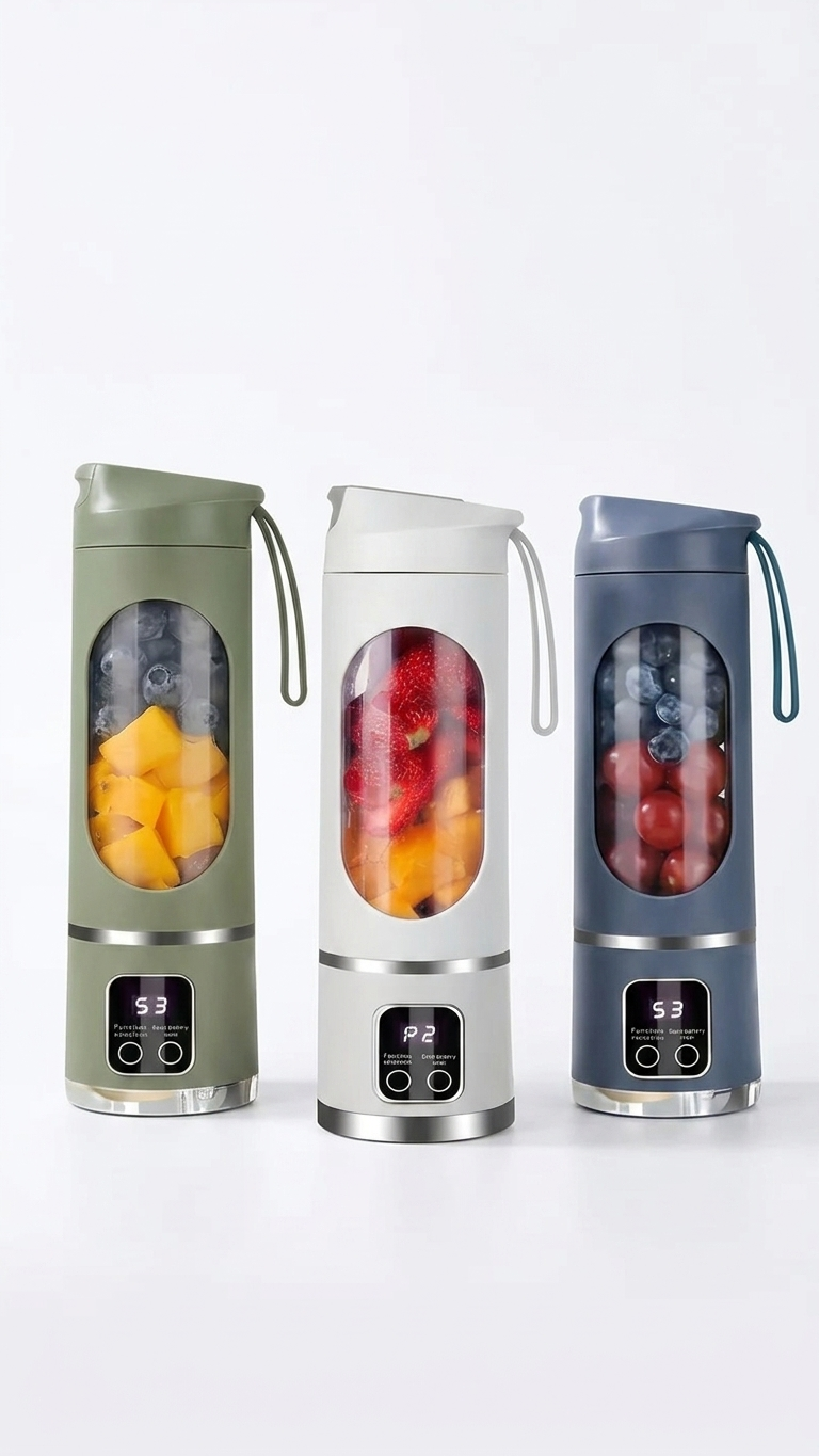 Mixeur Portable Rechargeable USB – Blender À Main pour Smoothies, Milkshakes et Jus de Fruits
