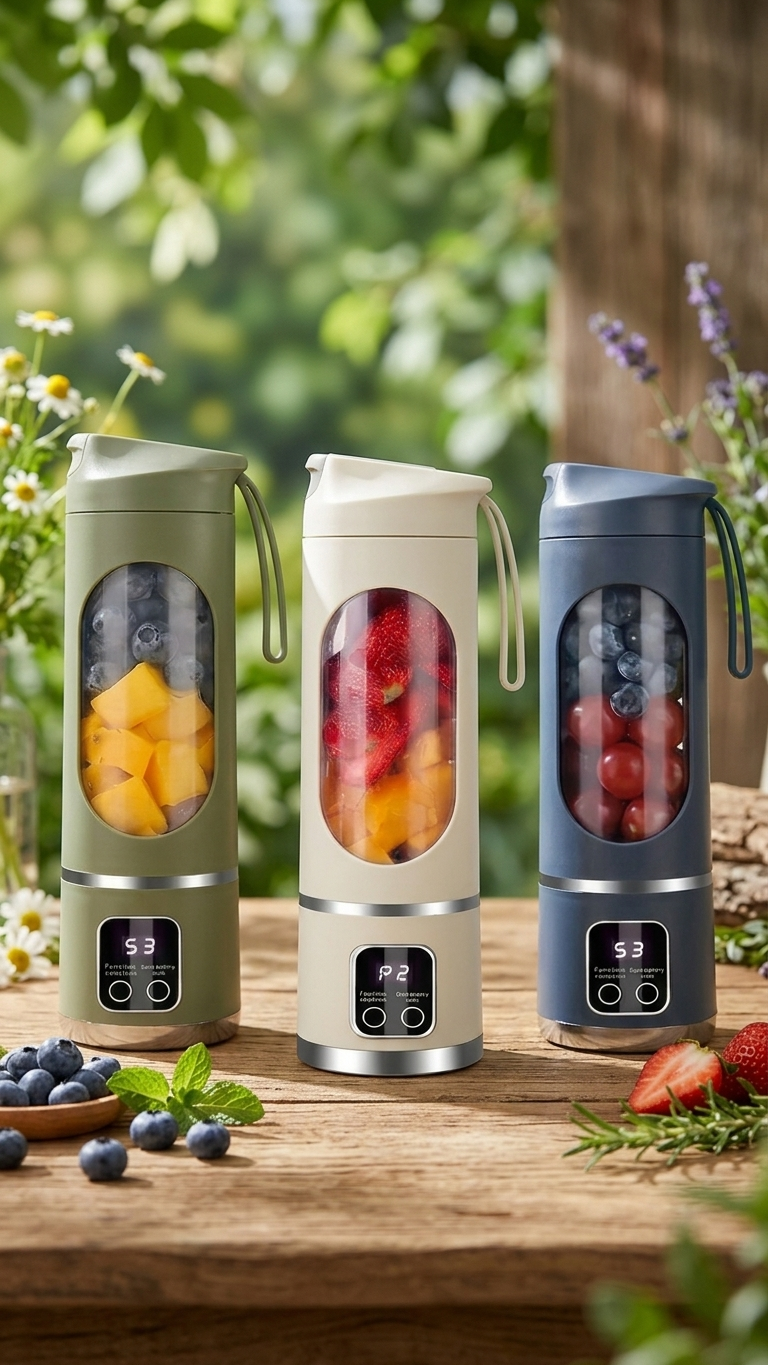 Mixeur Portable Rechargeable USB – Blender À Main pour Smoothies, Milkshakes et Jus de Fruits