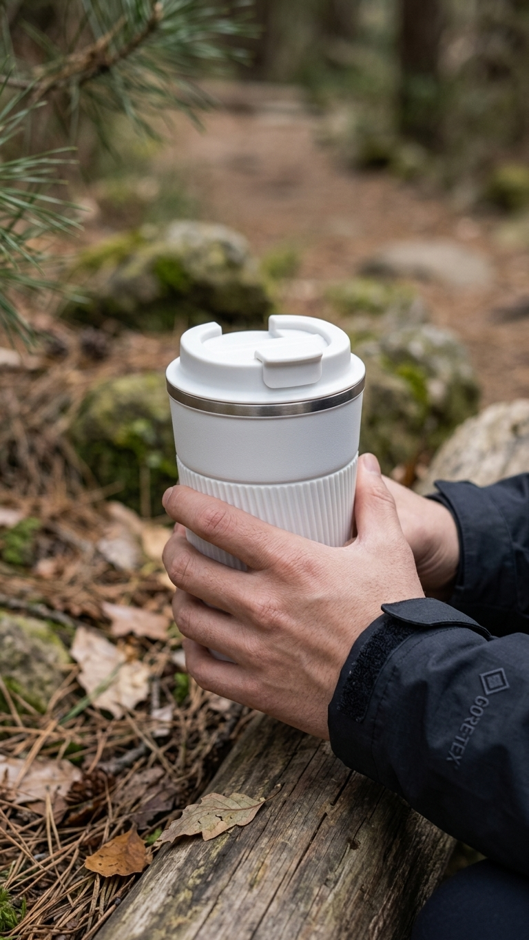 Mug Thermos Isotherme en Inox 380/510 ml – Tasse de Voyage pour Café, Sports Outdoor, Chaud & Froid