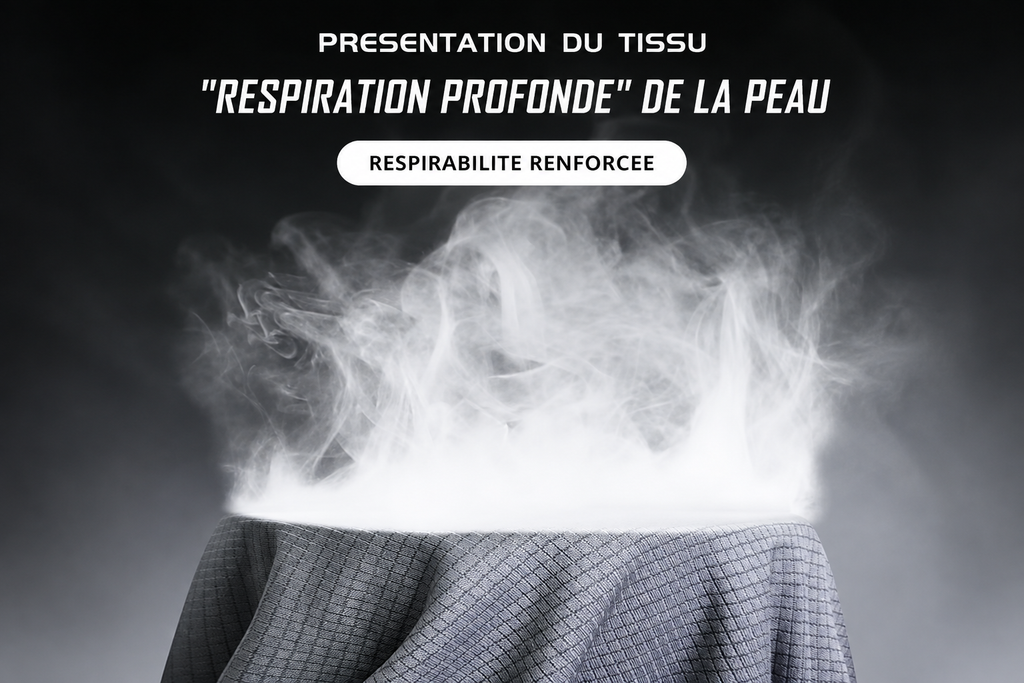 Présentation du tissu (respirabilité) en français