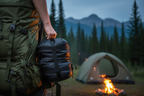 Sac de compression camping montagne