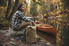 Sac kaki taille hanche rivière