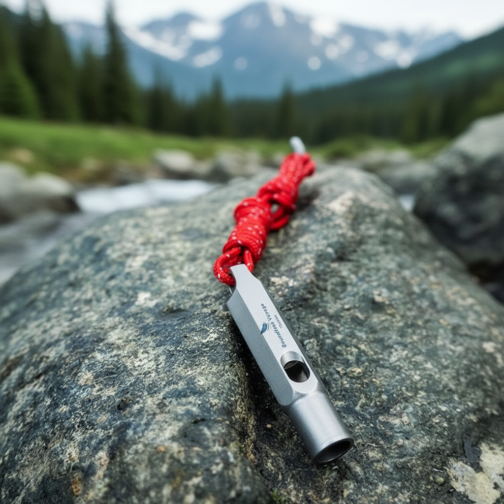 Sifflet titane rocher montagne