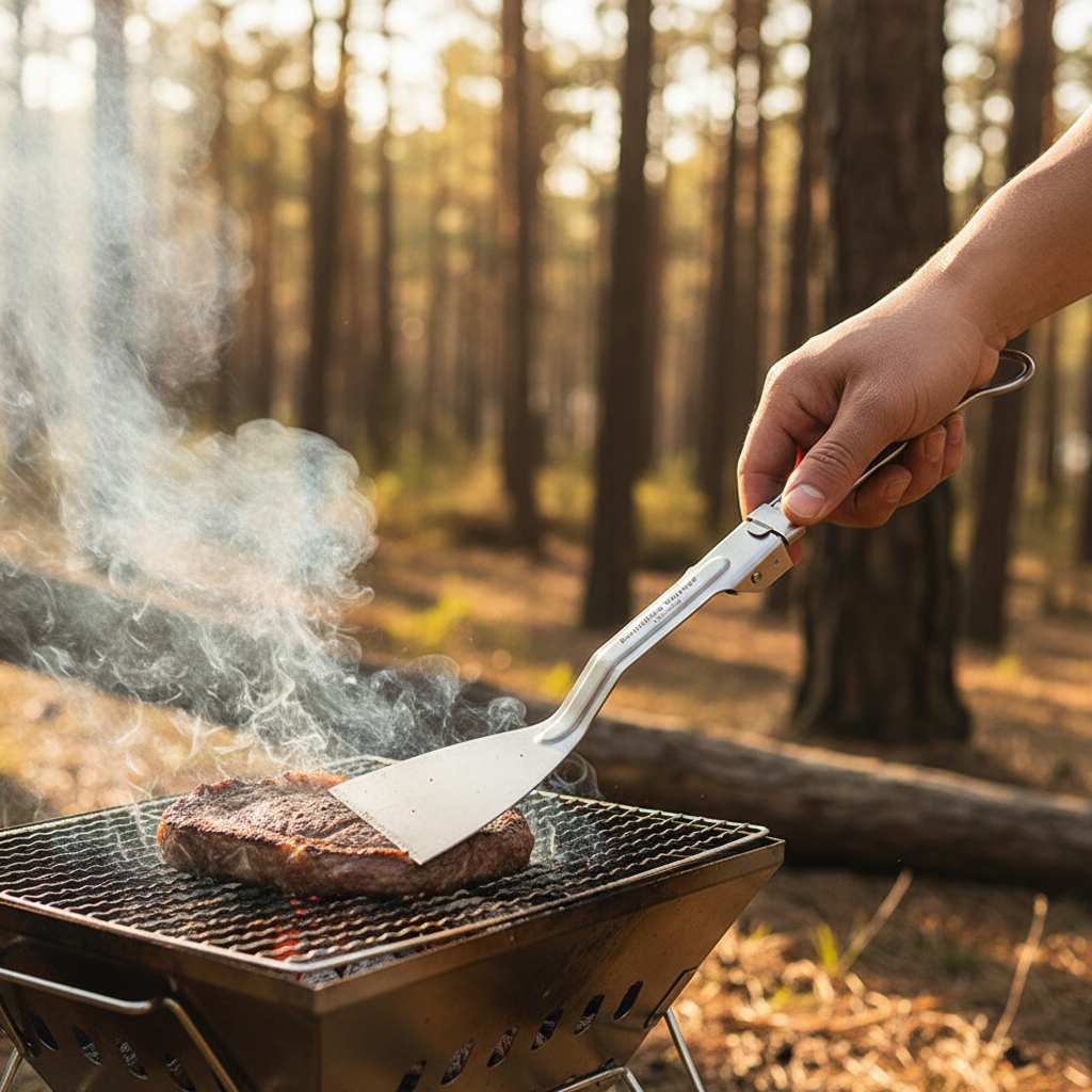 Spatule titane BBQ outdoor
