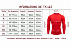 Tableau des tailles en français