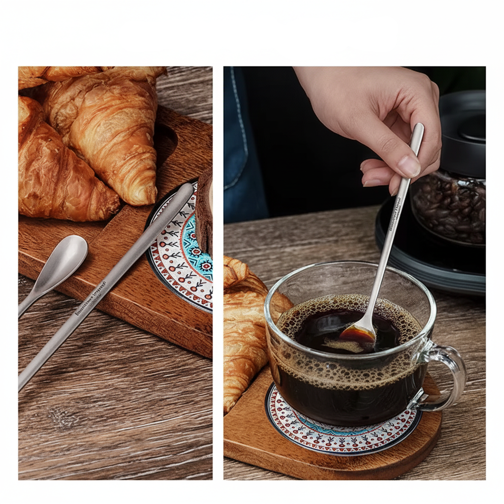 Tasse café cuillère sans texte