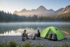 Tente Desert&Fox verte lac 2 personnes