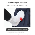 Matelas de camping autogonflant avec pompe à pied intégré en nylon TPU imperméable avec oreiller