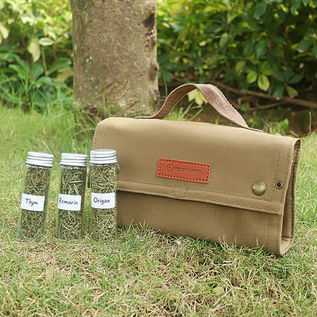 Trousse + flacons herbes aromatiques