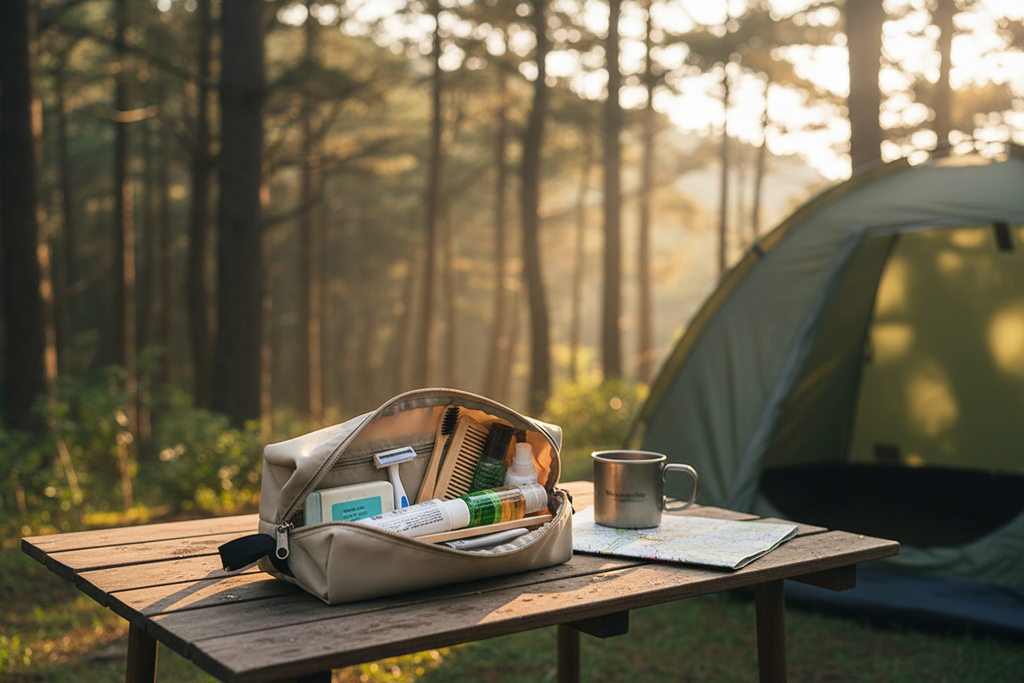 Trousse kaki camping