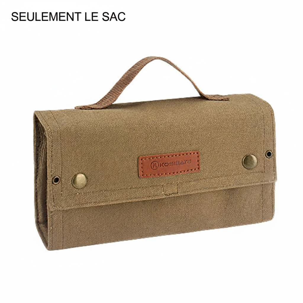 Trousse kaki – Seulement le sac