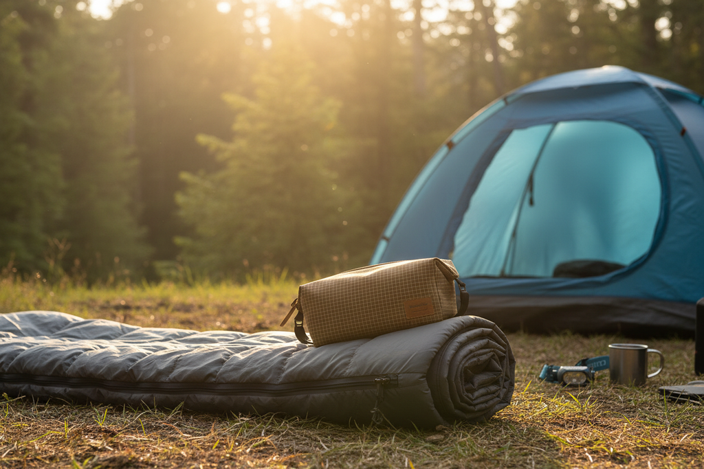 Trousse marron camping