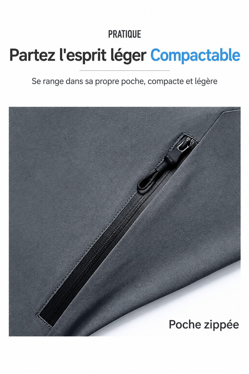 Visuel poche zippée en français